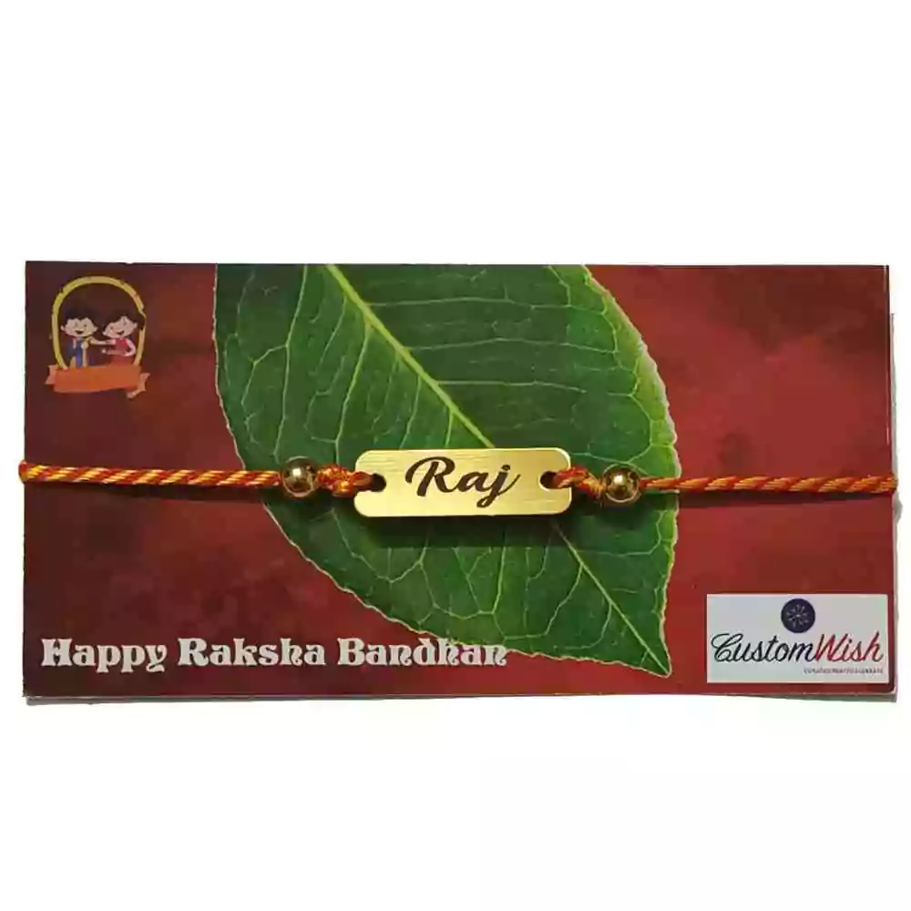 Buy Personalized Name Rakhi Online India